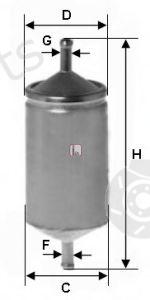  SOFIMA part S1501B Fuel filter