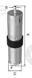  SOFIMA part S1569B Fuel filter