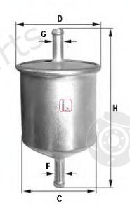  SOFIMA part S1582B Fuel filter