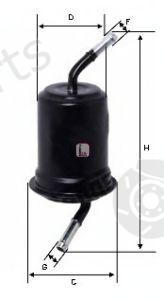  SOFIMA part S1764B Fuel filter
