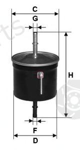  SOFIMA part S1811B Fuel filter