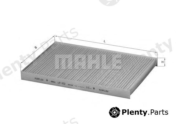  MAHLE ORIGINAL part LA422 Filter, interior air