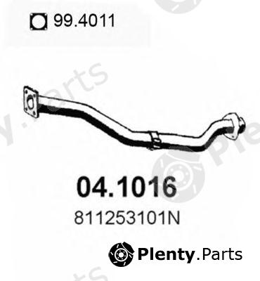  ASSO part 04.1016 (041016) Exhaust Pipe