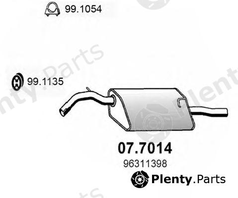  ASSO part 07.7014 (077014) End Silencer