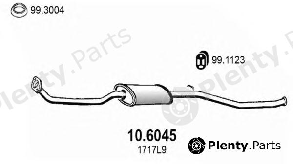  ASSO part 10.6045 (106045) Middle Silencer