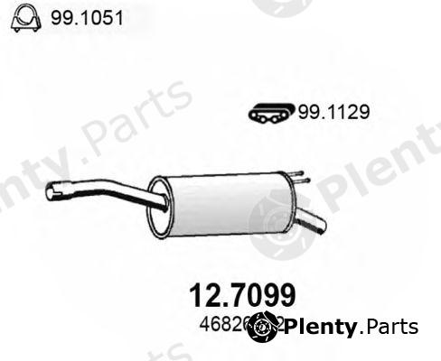  ASSO part 12.7099 (127099) End Silencer