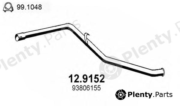 ASSO part 12.9152 (129152) Exhaust Pipe