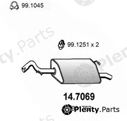  ASSO part 14.7069 (147069) End Silencer