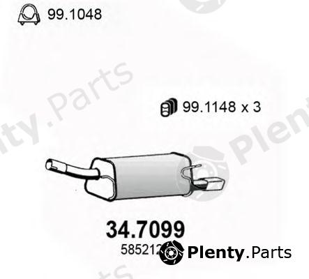  ASSO part 34.7099 (347099) End Silencer