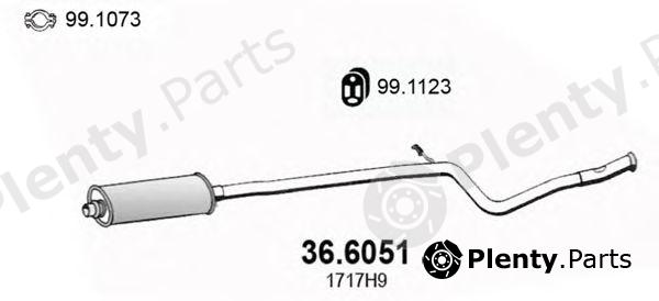 ASSO part 36.6051 (366051) Middle Silencer