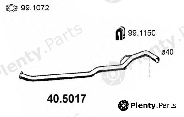  ASSO part 40.5017 (405017) Exhaust Pipe