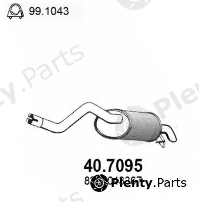  ASSO part 40.7095 (407095) End Silencer