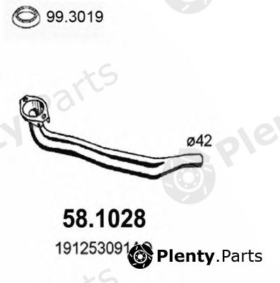  ASSO part 58.1028 (581028) Exhaust Pipe