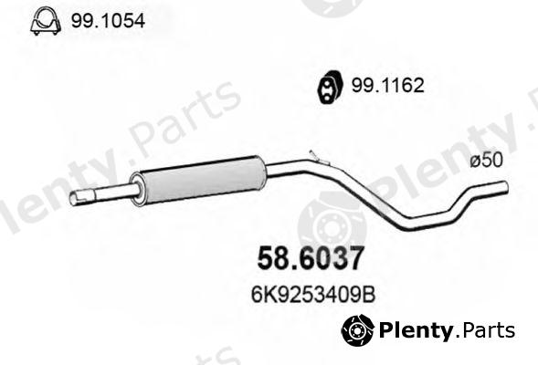  ASSO part 58.6037 (586037) Middle Silencer