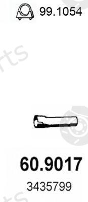  ASSO part 60.9017 (609017) Exhaust Pipe