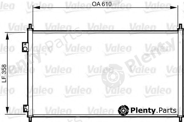  VALEO part 814243 Condenser, air conditioning