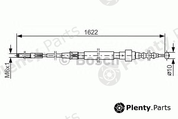  BOSCH part 1987477167 Cable, parking brake