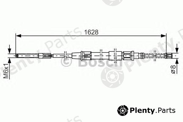  BOSCH part 1987477169 Cable, parking brake