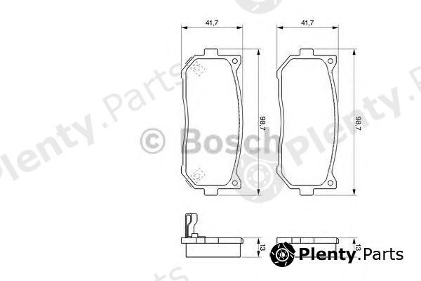  BOSCH part 0986424693 Brake Pad Set, disc brake