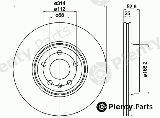  TEXTAR part 92159903 Brake Disc