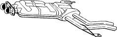  BOSAL part 284-283 (284283) Middle Silencer
