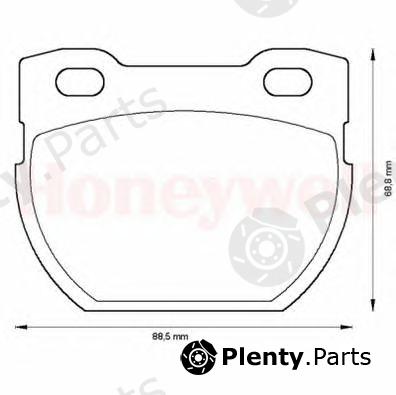  BENDIX part 572494B Brake Pad Set, disc brake
