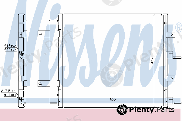  NISSENS part 940117 Condenser, air conditioning