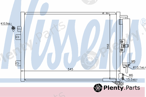 NISSENS part 940125 Condenser, air conditioning