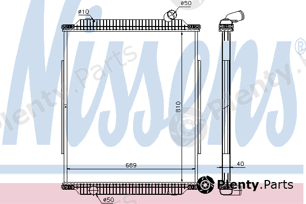  NISSENS part 672450 Radiator, engine cooling