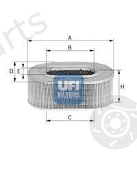  UFI part 27.162.00 (2716200) Air Filter