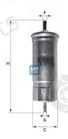  UFI part 31.508.00 (3150800) Fuel filter