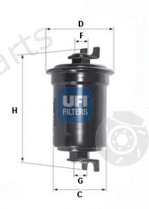  UFI part 31.544.00 (3154400) Fuel filter