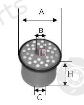  SOFIMA part S0910NC Fuel filter