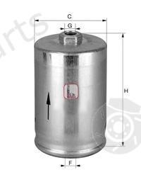  SOFIMA part S1748B Fuel filter