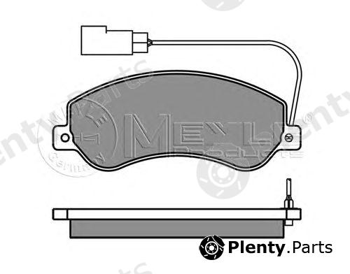  MEYLE part 0252448419/W (0252448419W) Brake Pad Set, disc brake