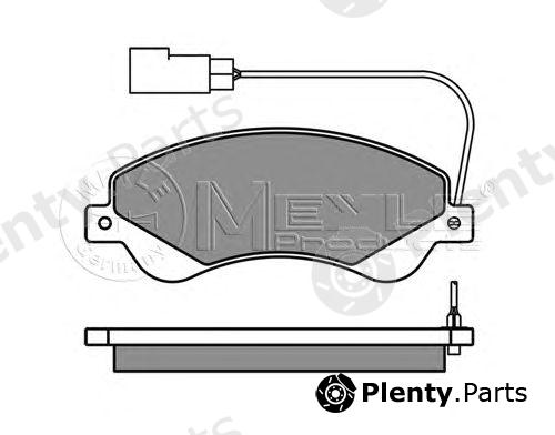  MEYLE part 0252448518/W (0252448518W) Brake Pad Set, disc brake
