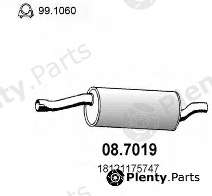  ASSO part 08.7019 (087019) End Silencer