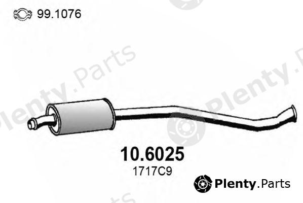  ASSO part 10.6025 (106025) Middle Silencer