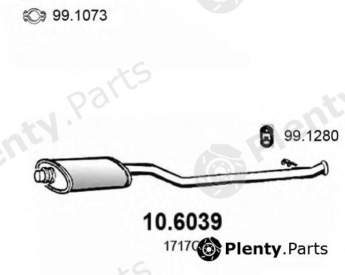  ASSO part 10.6039 (106039) Middle Silencer