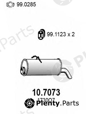  ASSO part 10.7073 (107073) End Silencer
