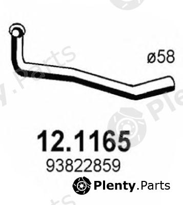  ASSO part 12.1165 (121165) Exhaust Pipe