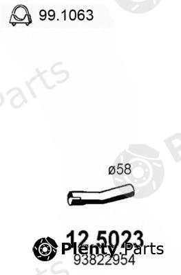  ASSO part 12.5023 (125023) Exhaust Pipe