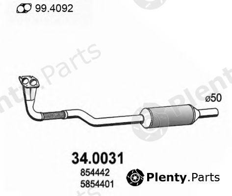  ASSO part 34.0031 (340031) Catalytic Converter