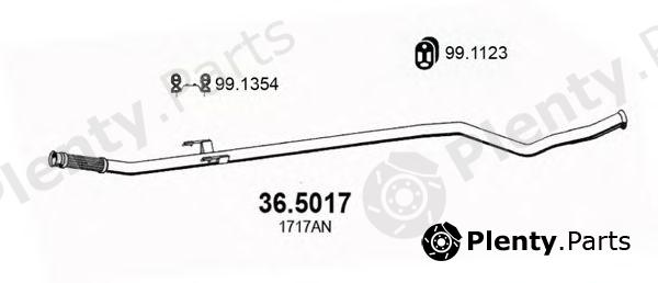  ASSO part 36.5017 (365017) Exhaust Pipe