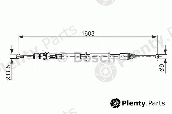  BOSCH part 1987477116 Cable, parking brake