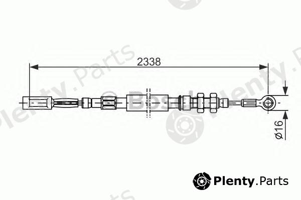  BOSCH part 1987477419 Cable, parking brake