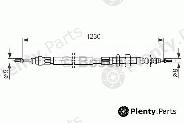  BOSCH part 1987477490 Cable, parking brake