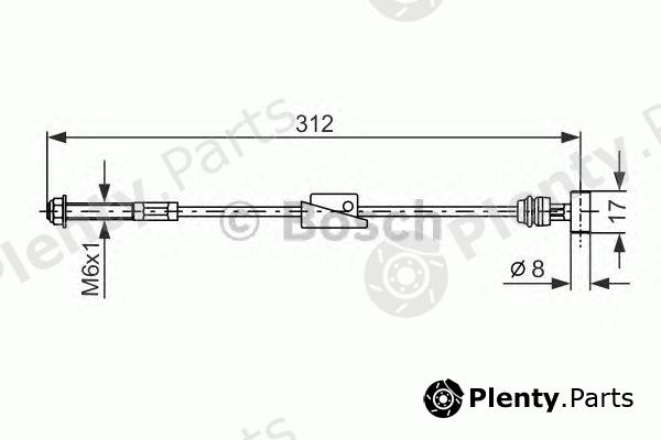  BOSCH part 1987477517 Cable, parking brake