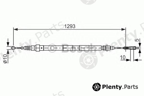  BOSCH part 1987477630 Cable, parking brake