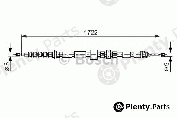  BOSCH part 1987477733 Cable, parking brake